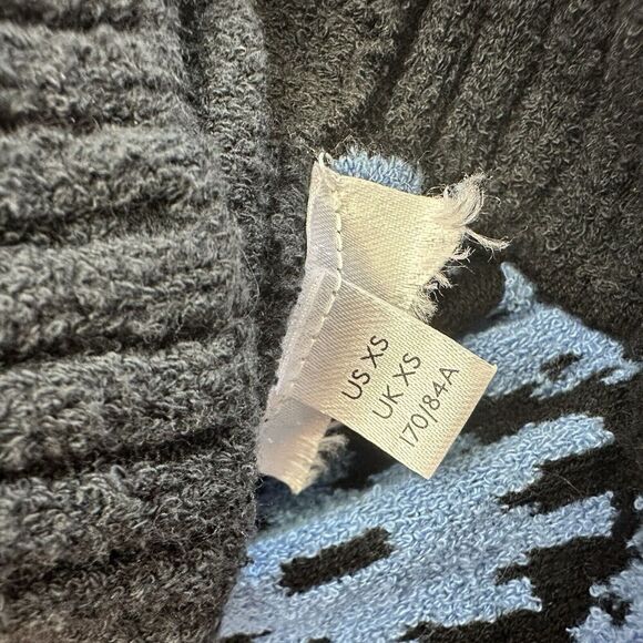 Free People Winter Skies Wallpaper Blue Black Tunic Sweater Dress Size XS L/S - Picture 9 of 12